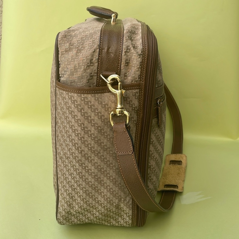 Vintage 70’s tan/gold Gucci canvas/leather travel bag - Picture 9 of 16
